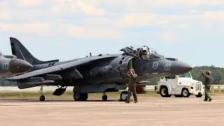 AV-8B Harrier Cold Start, Preflight, & Taxi of the Last Harrier Demo of All Time