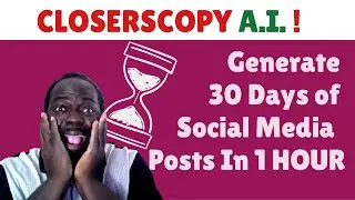 ClosersCopy: Generate 30 day's worth of social media content in 1 HOUR