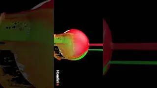 Houdini Mixing Fluids & colors #houdini #houdinifx #fluidsimulation #vfx #shorts #viral
