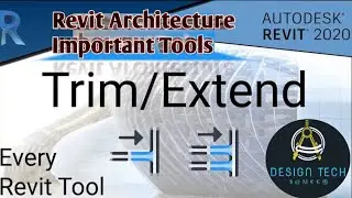How to use TRIM and EXTEND TOOLS in Revit architecture 