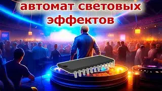 Суперский автомат световых эффектов без контроллеров на советской микросхеме