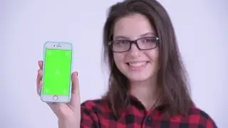 Face of Happy Young Beautiful Hipster Woman Showing Phone | Stock Footage - Videohive