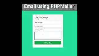 HTML Form Submission with PHP | Secure email sending in PHP 