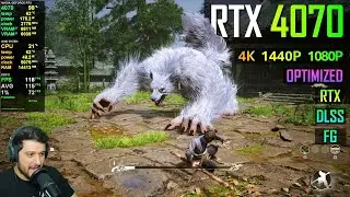 RTX 4070 - Black Myth: Wukong - Optimized Settings, RT, DLSS, FG
