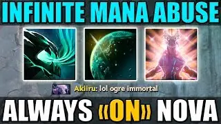 Essence Aura + Mana Shield toggle = Unlimited Mana abuse [Always ON Pulse Nova] Dota 2 Ability Draft