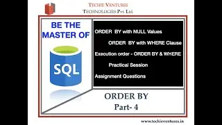 SQL-Order By-Part -4 | NULL Values | WHERE Clause | Interview Questions | Practical Session