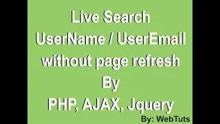 Live username / email availability check using ajax php mysql