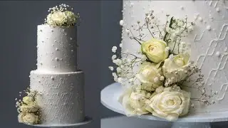 Extra Tall Two Tier Engagement Cake