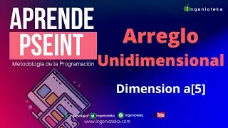👽35: ¿Cómo crear ARREGLO UNIDIMENSIONAL en PSeInt? ENTEROS | 
