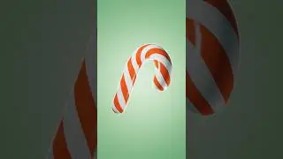 Xmas Giveaway - Candy cane in Blender - 3D Tutorial 
