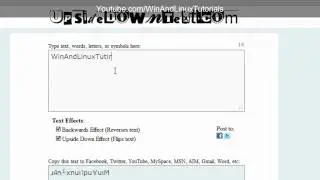 How to flip text upside down
