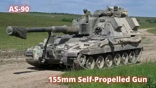AS-90 155mm Self-Propelled Gun