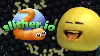 Grapefruit Plays - Slither.io: GIANT KILLER CATERPILLER! | Annoying Orange