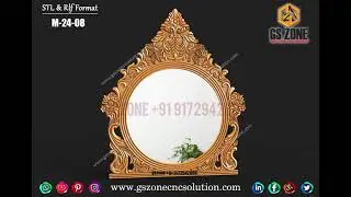 GSzone Round 3D Mirror Frame Design✨