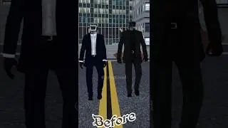 Before, After - Cameraman, Speakerman, TV Man, Scientist