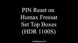 Forgot your PIN? How to reset the PIN on Humax Freesat Set Top Boxes - Factory Reset #freesat #humax