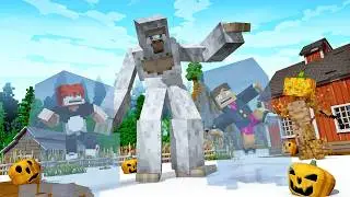 MONSTRO DAS NEVES ME ATACOU NO MINECRAFT! GOOSEBUMPS FINAL