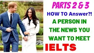 A PERSON IN THE NEWS YOU WANT TO MEET | IELTS SPEAKING RECENT TOPIC FOR PART 2 & 3 | 2020