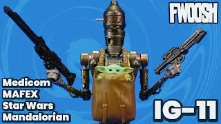 MAFEX IG-11 Mandalorian Star Wars Disney Plus Medicom Action Figure Review