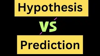 Difference between Hypothesis and prediction