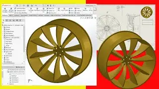 Solidworks tutorial Wheel Rim