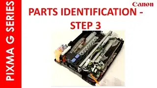 PIXMA G 3410 PARTS IDENTIFICATION AND ENCODER STRIP REMOVAL