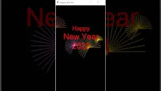 Wishing Happy New Year using Python Turtle Graphics 
