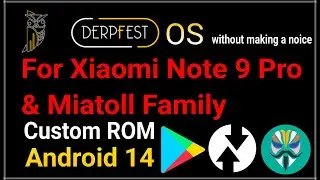 Xiaomi NOTE 9 PRO Joyeuse or any Miatoll family device Drepfest OS Custom Rom Android 14 Last Update