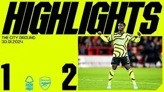HIGHLIGHTS | Nottingham Forest vs Arsenal (1-2) | Gabriel Jesus, Saka