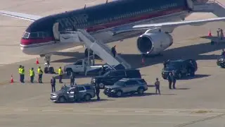 Donald Trump arrives in Greenville, South Carolina