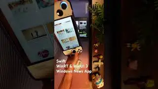Swift WinRT & WinUI 3 Windows News App Demo #swift #windows
