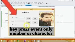 key press Event only NUMBER or CHARACTER to textbox in DOT NET..
