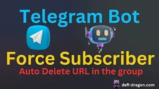 Telegram Force Subscriber Bot || Auto Delete URL