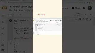 Python “for” loop