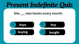 Present Indefinite Tense Quiz | English Grammar Test | Grammar Quiz