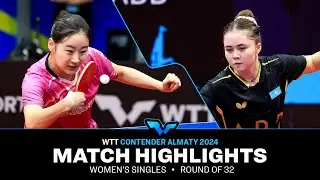 Yoo Siwoo vs Sarvinoz Mirkadirova | WS R32 | WTT Contender Almaty 2024