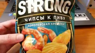 Лейс STRONG Королевская Криветка (чипсы к пиву)