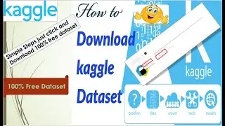 How to download dataset from Kaggle | Kaggle | Download dataset using Kaggle simple steps