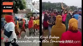 Viral Detik detik gunungan direbut warga pd Pagelaran Budaya sek Kecamatan Mijen Kota Semarang 2022