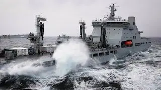 RFA Tidesurge operating in the Arctic