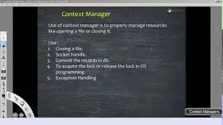 What is Context Managers - Frequently ask in interview