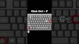 Keyboard shortcut | Print command (Ctrl + P)