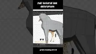 low poly giraffe modeling in blender for beginners part-02-mds design 