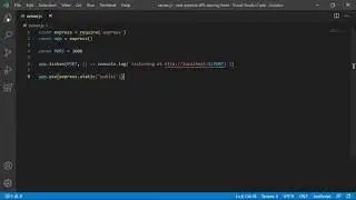 Building a Rest API using Express to host static files