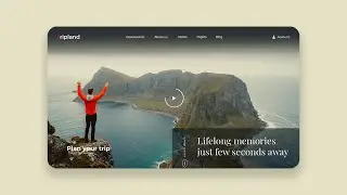 Travelling Website and Landing page Design in Adobe Photoshop - UI UX Design - Tripland 2021