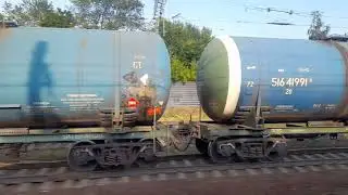 ЭП2Д  vs ВЛ11-572 с грузовым поездом.