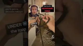 how to coil a microphone cable