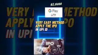 How to Apply IPO with Gpay And UPI (Very easy method) Koibhi kar sakta hai Apply #ipo #gpay #tech