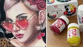 NEW Talens DESIGNER Gouache Jars: Unbox, Swatch & Paint!