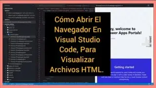 Cómo Abrir El Navegador En Visual Studio Code.
